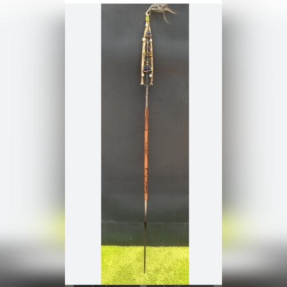 African Samburu Maasai Spear Kenyan Antique Hunting Spear - Picture 8 of 8